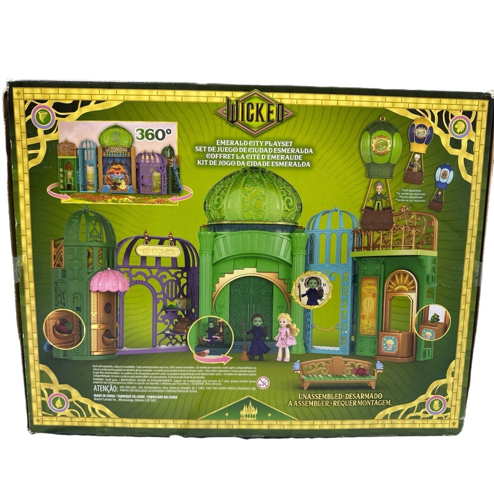 Wicked Universal Pictures' Emerald City Small Doll Playset W/ accessories - Picture 2 of 4